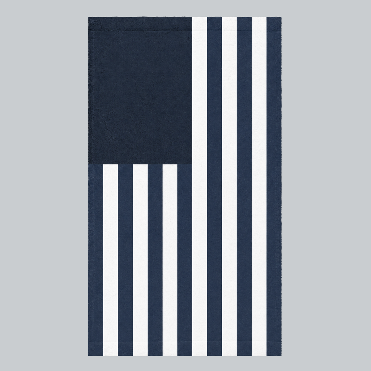 Tech Tool Signature Hand Towel in Navy, full front flag design | Color: Navy