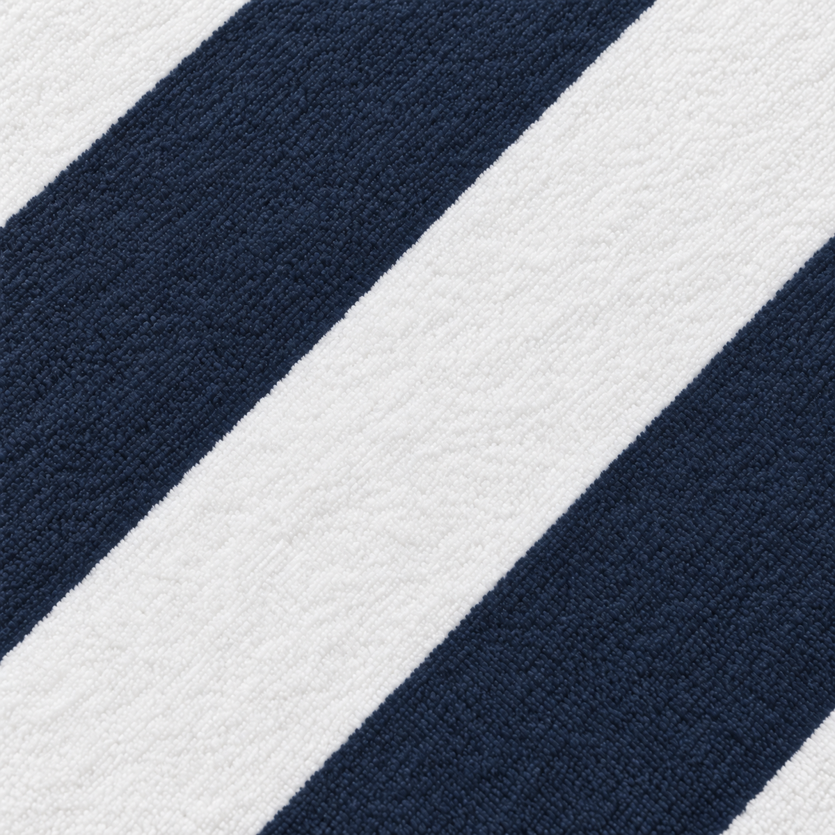 Tech Tool Signature Hand Towel in Navy, full-bleed macro of colored and white stripes | Color: Navy