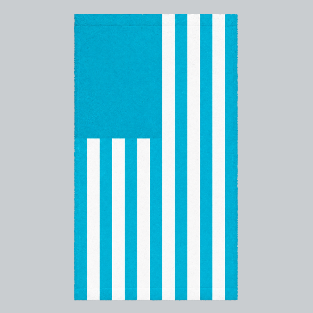 Tech Tool Signature Hand Towel in Tropical Blue, full front flag design | Color: Tropical Blue