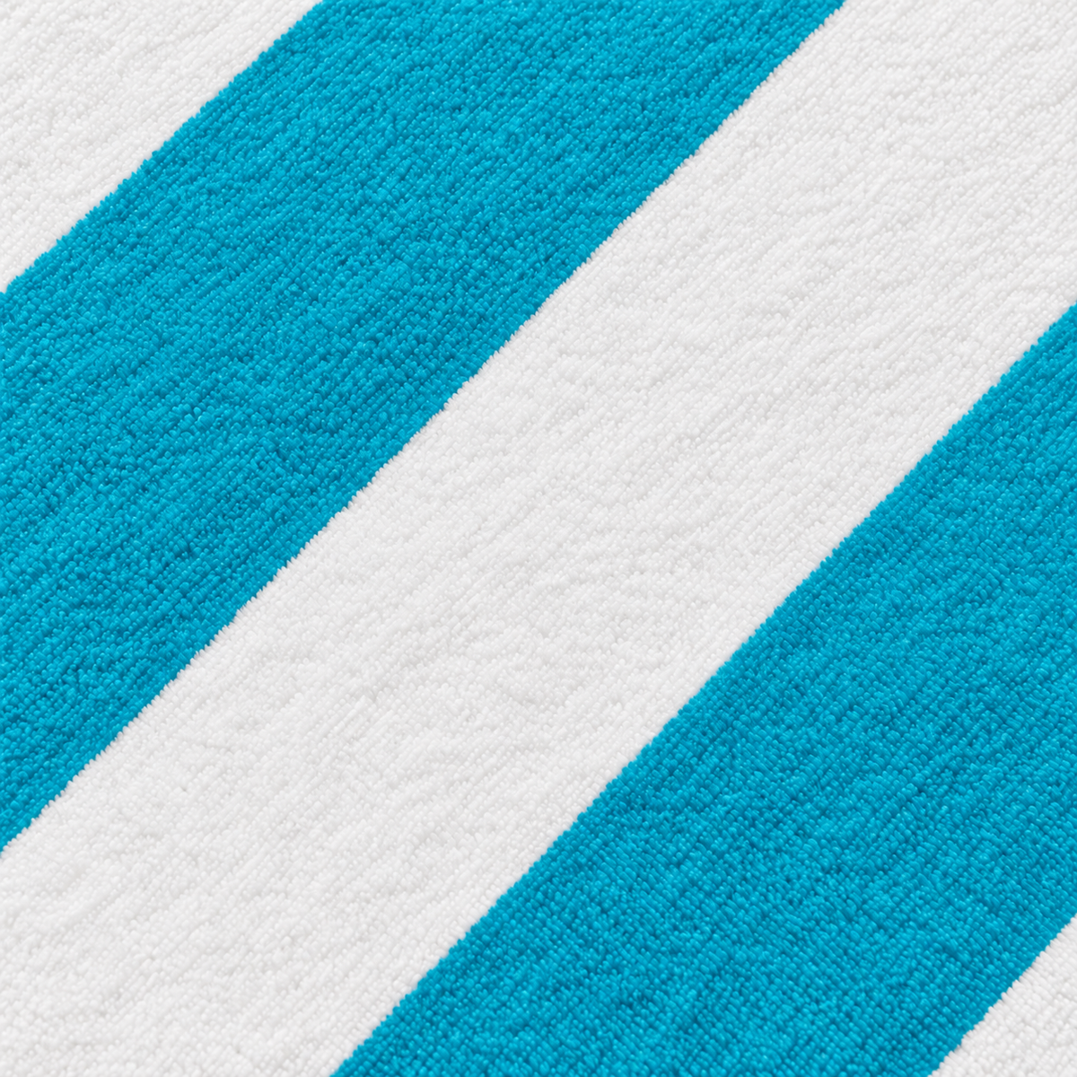Tech Tool Signature Hand Towel in Tropical Blue, full-bleed macro of colored and white stripes | Color: Tropical Blue