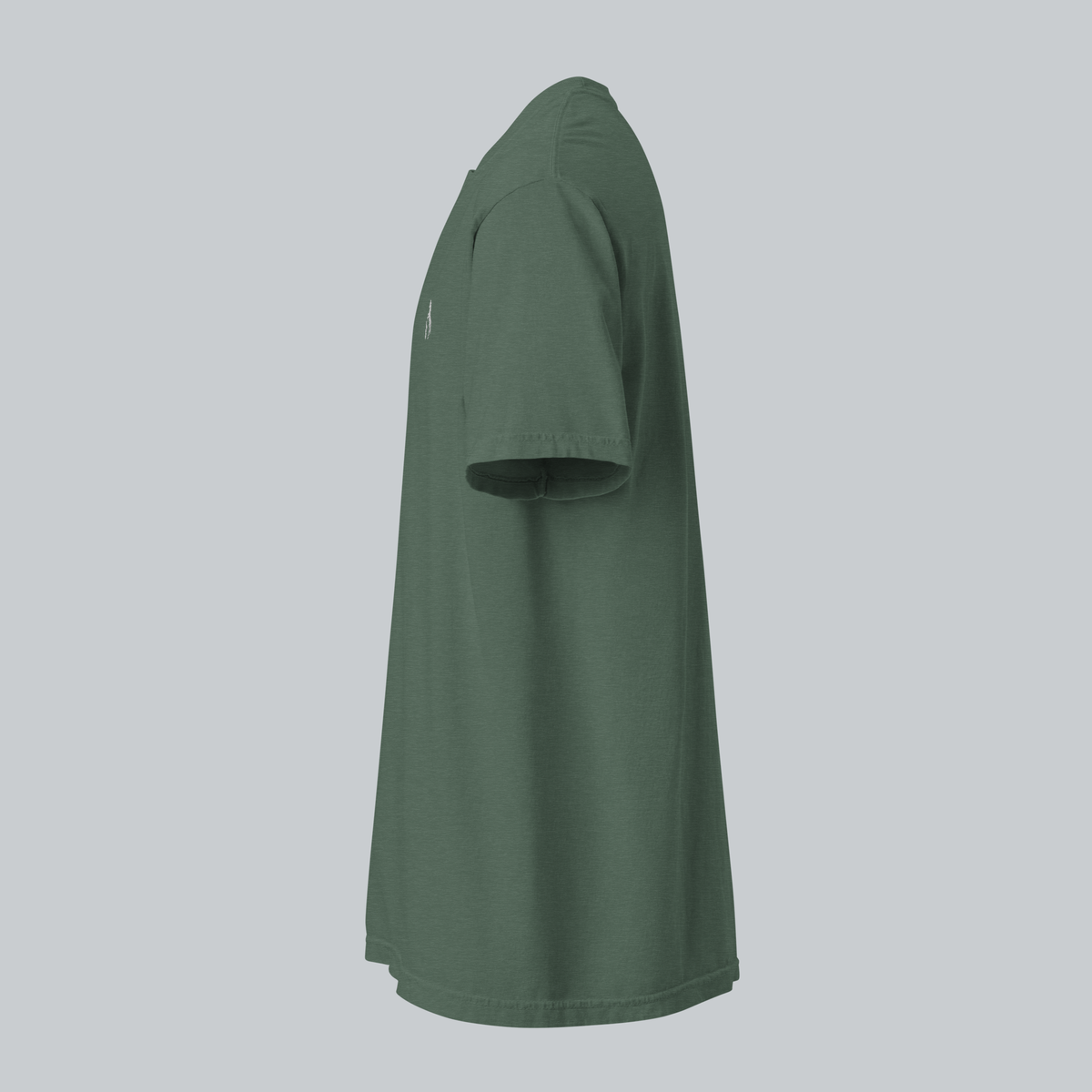 Tech Tool Texas embroidered tee in Spruce, full side view showing the cotton fabric and left-chest placement | Color: Spruce