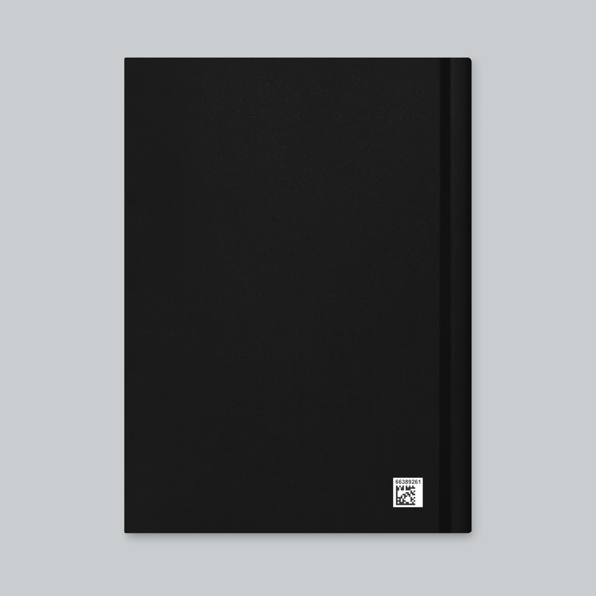 Tech Tool Texas Trail Journal, plain black matte back cover with supplier barcode | Color: Black