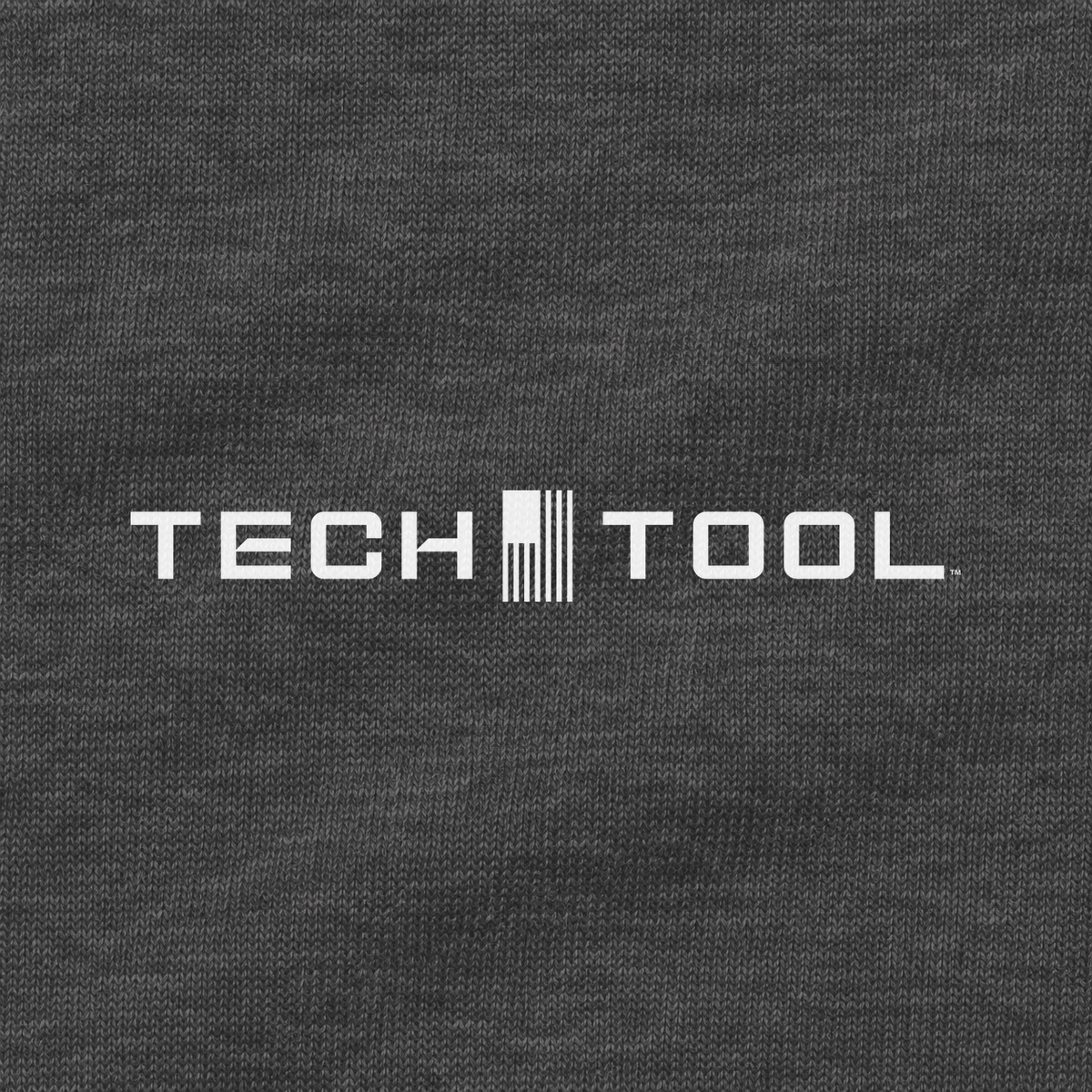 Tech Tool Unisex Signature Zip Hoodie in Charcoal Heather, clear left breast logo macro render | Color: Charcoal Heather