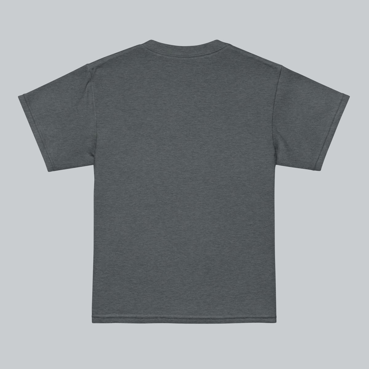Tech Tool Unisex Youth Core T-Shirt in Dark Heather, back view | Color: Dark Heather