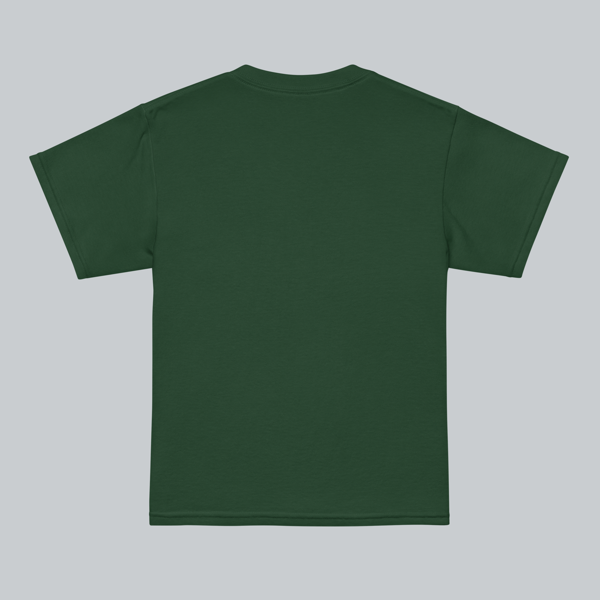 Tech Tool Unisex Youth Core T-Shirt in Forest Green, back view | Color: Forest Green
