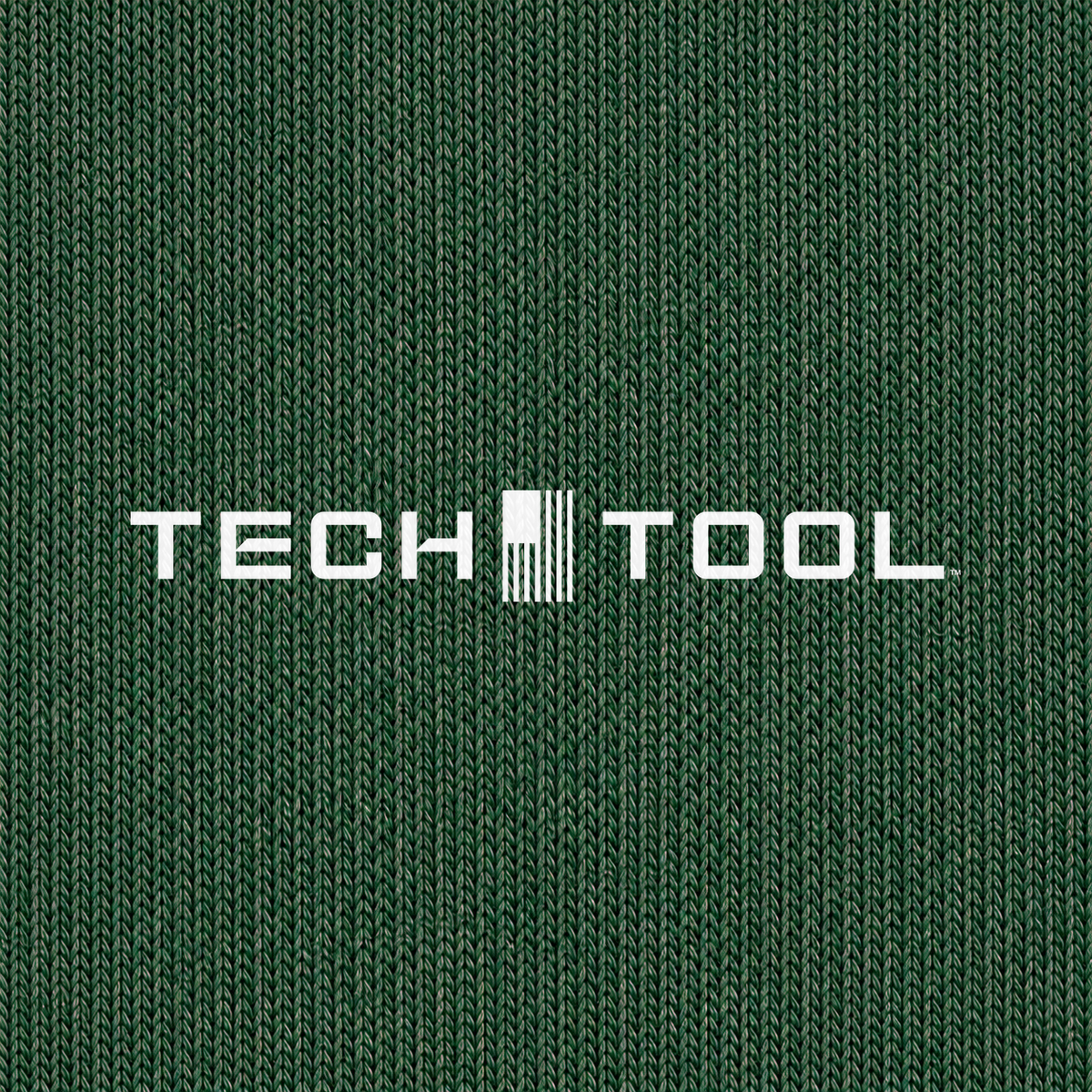 Tech Tool Unisex Youth Core T-Shirt in Forest Green, printed Tech Tool logo and jersey fabric detail | Color: Forest Green