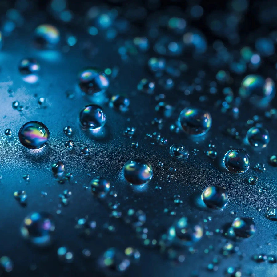 Oemeta Estramet ester oil droplets showing clean synthetic lubrication ideal for hard alloy machining with high performance and strong cost efficiency