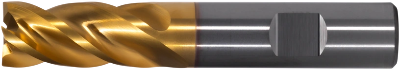 Kennametal GOmill PRO square-end tool with Weldon shank — representative manufacturer platform image; selected configuration geometry and dimensions vary.