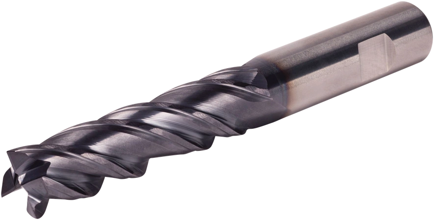 WIDIA VariMill XTREME solid carbide end mill with Weldon shank — representative manufacturer family image; selected configuration geometry and dimensions vary.