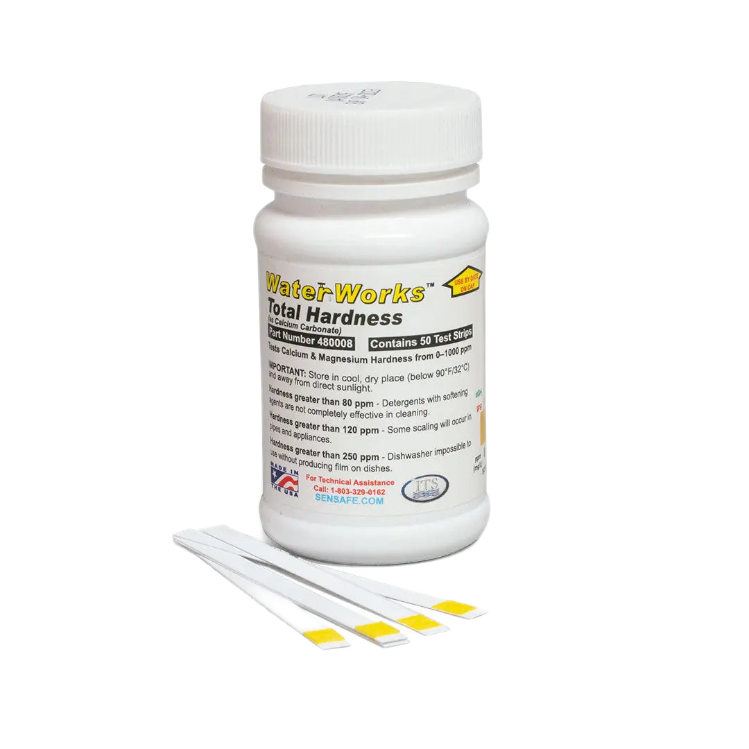 Water Hardness Testing Strips — representative manufacturer image; confirm the selected configuration.