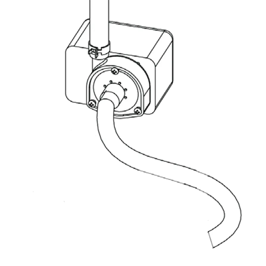Manufacturer installation illustration for Z17 pump suction hose; pump shown for context.